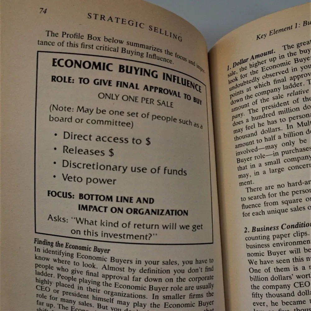 Strategic Selling The Unique Sales System Proven Successful 1986 Paperback